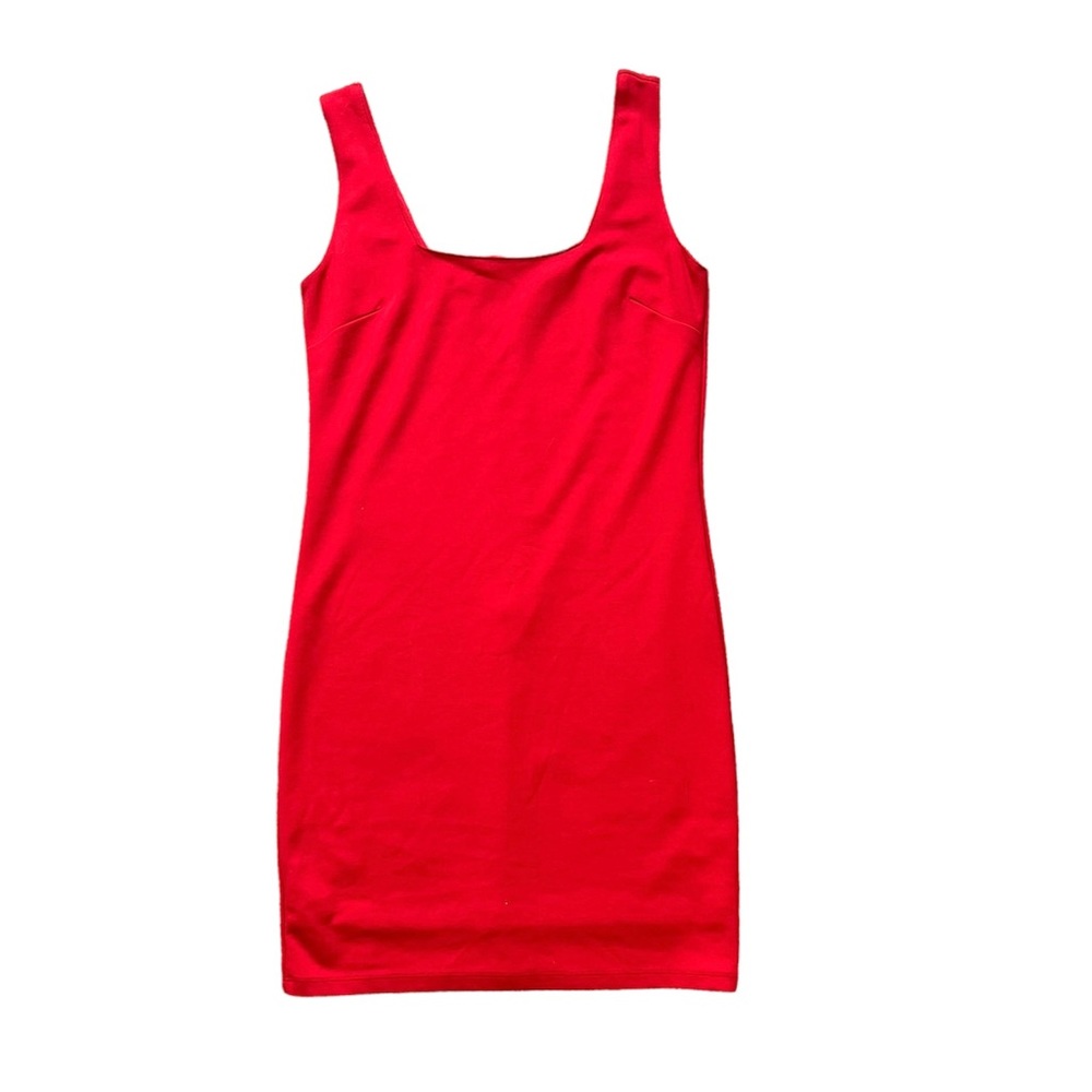 Forever 21- Red Square Neck, BodyCon Dress, Size Medium